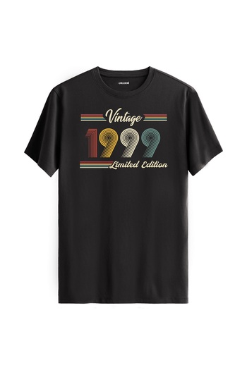 Colermi 1999 Birth Date Vintage T-Shirt - Birthday Gift Retro Tee Shirt