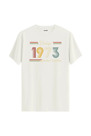 Colermi 1973 Birth Date Vintage T-Shirt - Birthday Gift Retro Tee Shirt