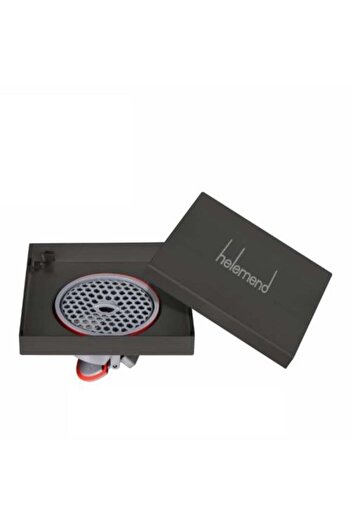 TAFASSELL Black Tile Vicious Drain with Plastic Mesh Valve 15x15