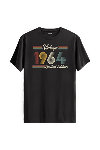 Colermi 1964 Birth Date Vintage T-Shirt - Birthday Gift Retro Tee Shirt