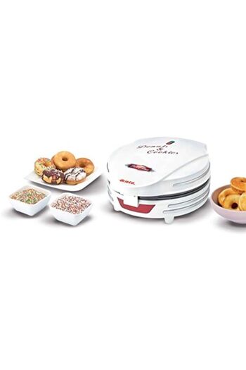 ARIETE Electric Donut Maker With Non Stick Plate, Safety Lock, 700W, 7 Donuts at a Time