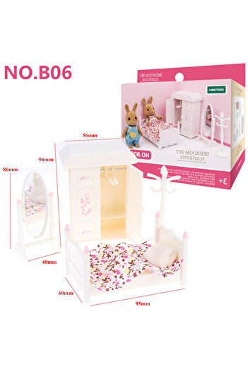 Choice8 B06 Miniature Furniture 1:12 Dollhouse Kitchen Livingroom Bedroom Set DIY Scene Doll Play Decoration
