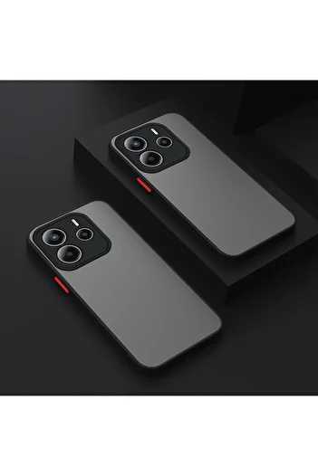 Fibaks Case for Xiaomi Redmi Note 14 4g Matte Not Fingerprints Hard Silicone Cover with Camera Protection Colorful Keys