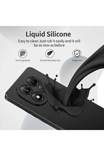 Fibaks Case for Xiaomi Redmi Note 14 Pro Case Velvet Launch Soft Soft Liquid Silicone Camera Protection Cover