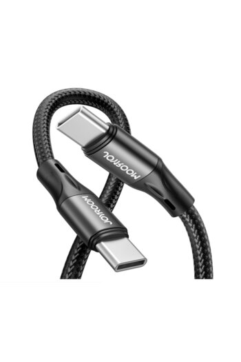 Joyroom USB-C to USB-C Cable, 60W PD, Fast Charge and Data Transfer, 2M, Reinforced, Black