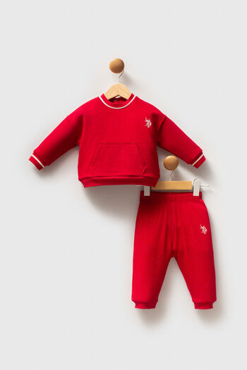 U.S. Polo Assn. U.S. Polo Assn Baby Girl Red Baby Sets