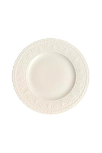 Villeroy & Boch Farfurie aperitiv Villeroy&Boch Cellini, portelan premium, 22 cm, alb/crem, model in relief