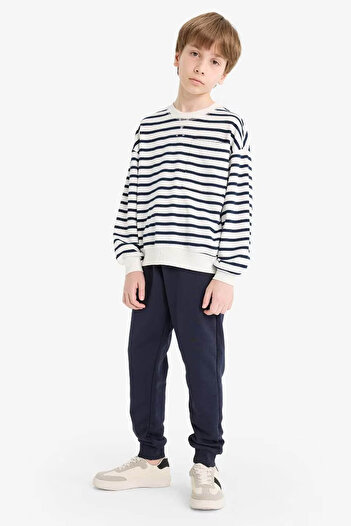 DeFacto School Jogger Navy Blue Boy's Tracksuit Bottoms R5970A6/Nv253