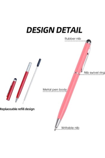 OEM Stylus Pen Executive pentru tabletă sau telefon, cu vârf de stilou, roz