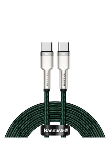 Baseus Cablu USB-C la USB-C, 100 W PD, incarcare fast charge si transfer date, lungime 2M, Ranforsat, capet