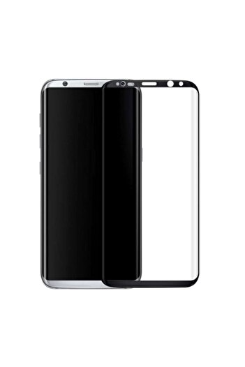 Bibilel Protector de ecran din sticlă securizată 9H pentru Samsung Galaxy S8, cu cadru de poziționare