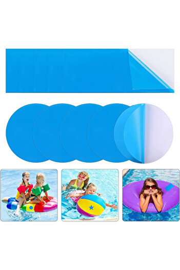 Sunshine smile Set of 10 Sunshine Smile pool repair patches, PVC, blue