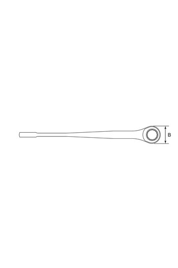 SATA X-BEAM ratchet combination wrench, 19mm
