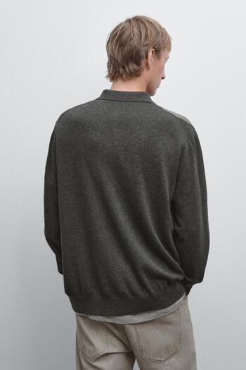 Massimo Dutti Yün karışımlı triko hırka