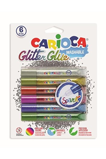 CARIOCA Spark glitter glue 6x10.5 ml