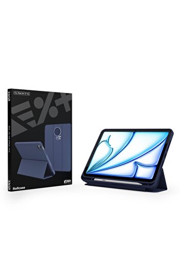 NOA Husa de protectie Rollcase pentru iPad Air 13" M2, cu suport pentru stilou, Albastru