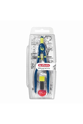 Herlitz my.pen compass with quick setting system, blue in