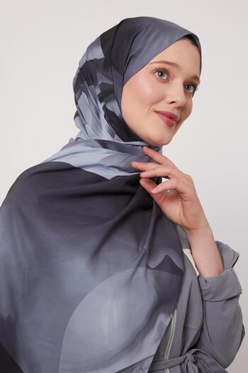 Levidor Füme Soyut Desen Love Şal