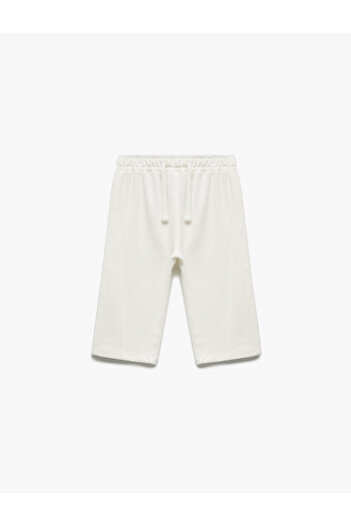 Koton Raised Waist Tie-Up Cotton Basic Sweatpants