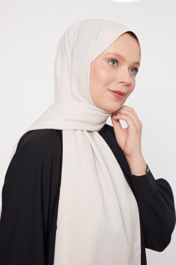 Levidor Ekru Saly Abiye Şal