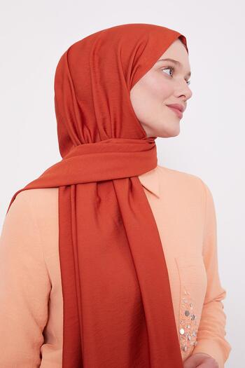 Levidor Orange Leola Plain Shawl