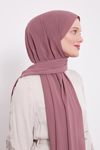 Levidor Violet Crinkle Plain Shawl