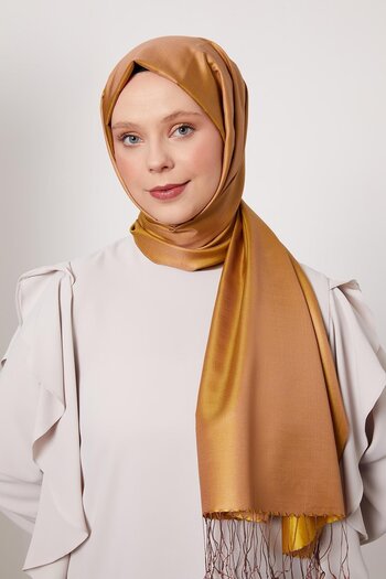 Levidor Mustard Silk Shawl