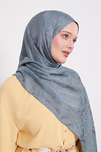 Levidor Water Green Ethnic Pattern Italian Jacquard Shawl