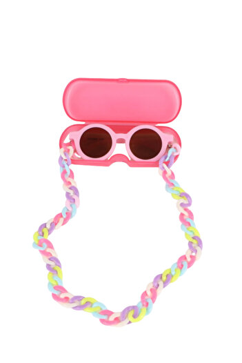 Benittokids 0-8 Years Old Cool Kids Set of 3 Sunglasses Glasses Case and Glasses Chain Bnt3333