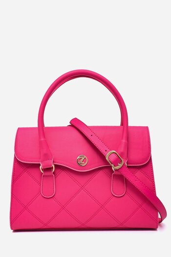 Zühre Fuchsia Quilted Hand and Shoulder Bag Z0006