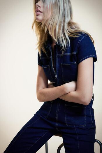 Bershka Denim jumpsuit