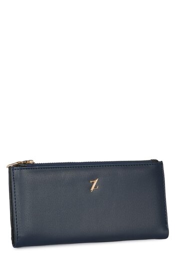 Zühre Navy Blue Compartment Wallet Zc027