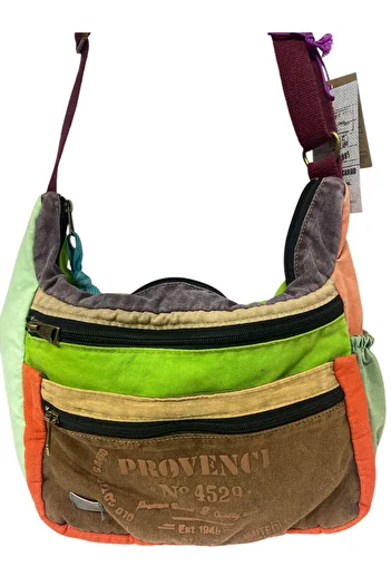 Old Cotton Quality Vintage Antique Casual Travel School Messenger Bag 28 cm X 26 cm
