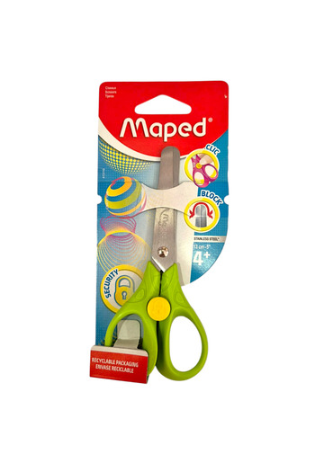 Maped 13 cm Güvelik Locked School Scissors with Blunt Tip