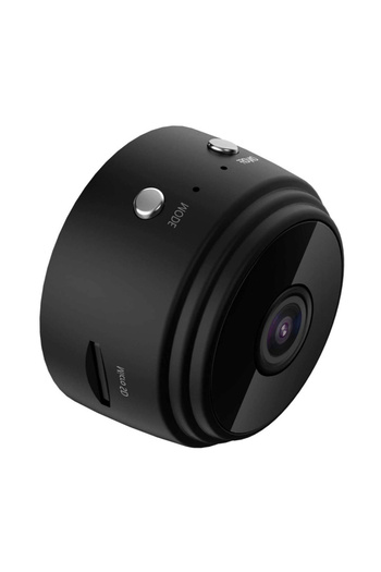 Optim Mini Camera de Supraveghere, Dispozitiv pentru Spionaj, Design Compact, Wifi, Stand Magnetic, Negru