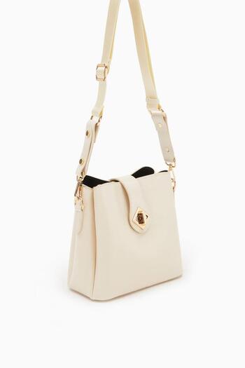 Levidor 930167 Bag Cream Patent Leather Women's Shoulder Bag