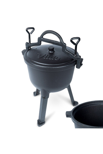 shumee Cast iron cauldron on legs with lid CAST LINE 4 l