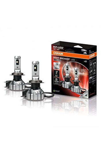Osram Set 2 becuri LED inteligente H7 Night Breaker omologate RAR Road Legal +330%