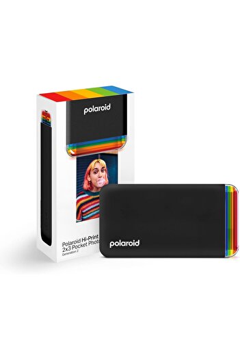 Genel Markalar Polaroid HiPrint 2x3 Gen 2 Black - Hi Print Yazıcı, Sheets film ile uyumlu, Renk Siyah