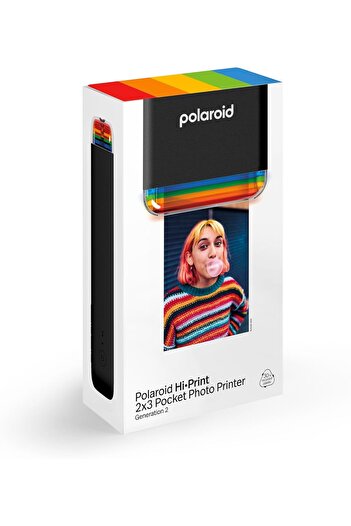 Genel Markalar Polaroid HiPrint 2x3 Gen 2 Black - Hi Print Yazıcı, Sheets film ile uyumlu, Renk Siyah