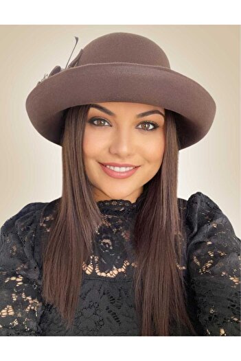Confortino Women's felt hats with medium brims - ONE SIZE, ADJUSTABLE