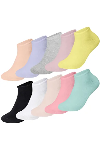 ANTHONY JACKSON Box of 10 Bambu Premium Seamless Men - Sneaker Socks