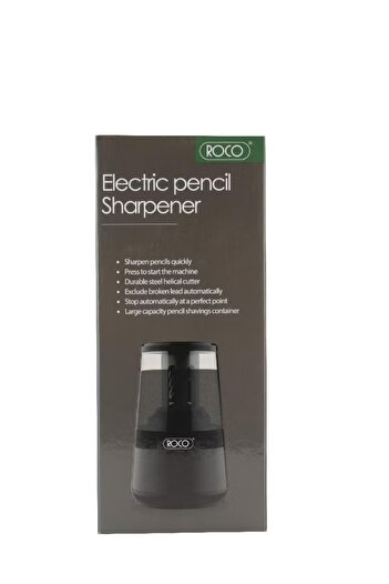 Roco Electric Single Hole Sharpener – Black Efficient and Compact