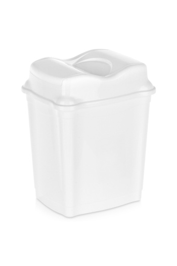 shumee Plastic waste bin, white, 9 l
