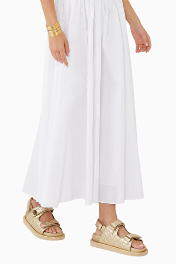 Kurt Geiger Orson Deri Kapitone Platform Slingback Sandalet