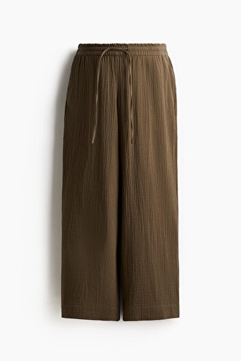 H&M MAMA Geniş Muslin Pantolon
