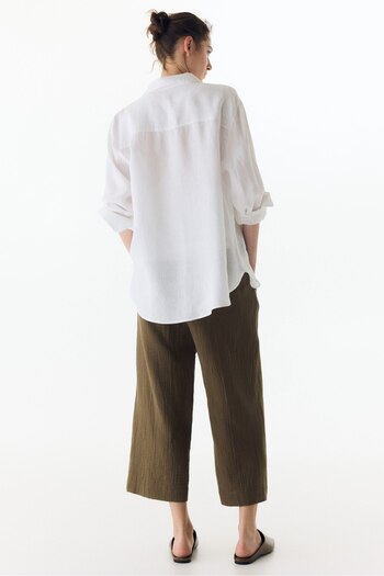 H&M MAMA Geniş Muslin Pantolon