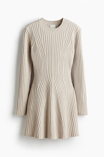 H&M Lastik Örgülü Elbise