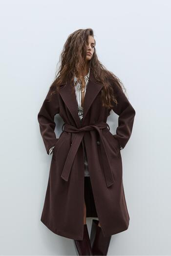 Stradivarius Soft-touch trench coat