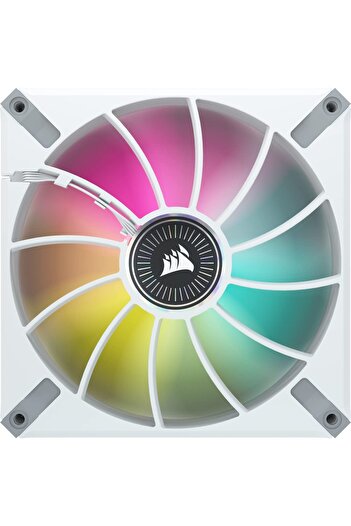 Corsair ML140 RGB Elite Fan with Magnetic Bearing - 2 Pack - White Frame